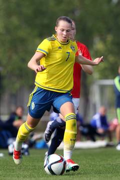 Sveriges lagkapten nummer 7 Frida Thörnqvist