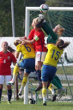 Duell framför det norska målet