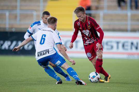 Östersunds Dennis Widgren mot Helsingborgs Andreas Landgren