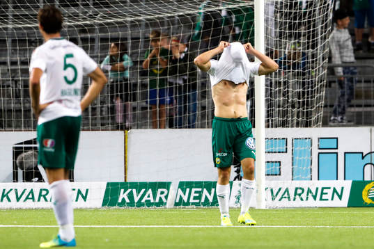 Hammarbys Philip Haglund och Mats Solheim deppar