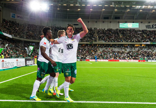 Hammarbys Joseph Aidoo jublar
