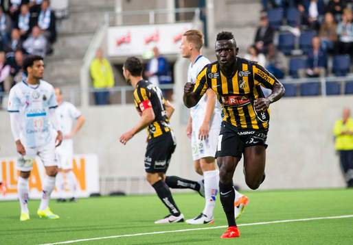 Häckens Alhassan Kamara gör 1-0