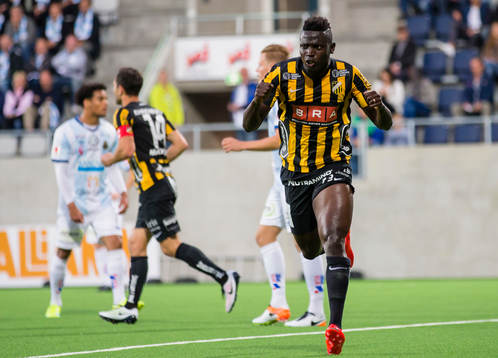 Häckens Alhassan Kamara gör 1-0