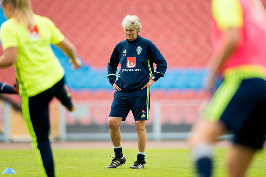 Sveriges förbundskapten Pia Sundhage