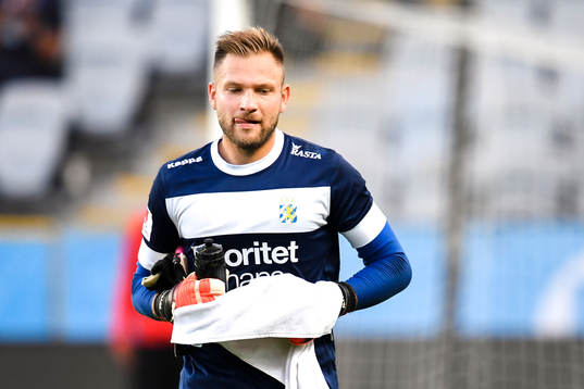 IFK Göteborgs målvakt John Alvbåge före fotbollsmatchen