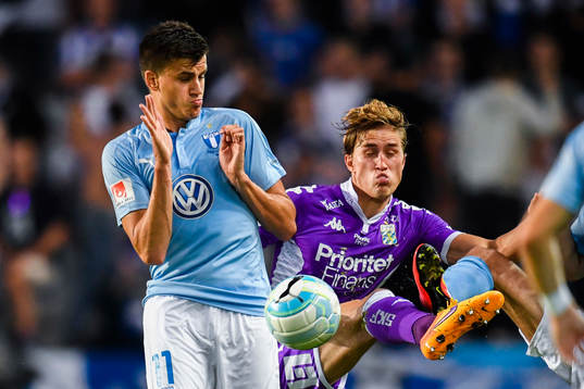 Malmö FFs Alexander Jeremejeff och IFK Göteborgs Thomas
