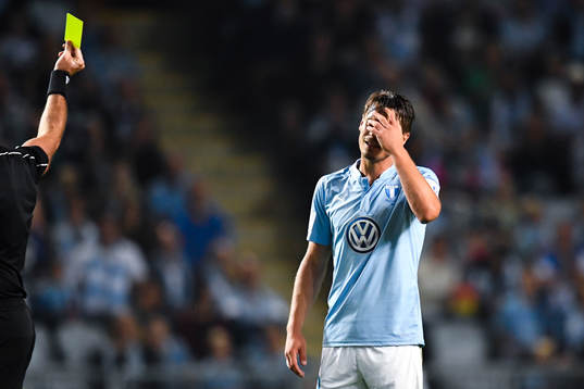 Malmö FFs Markus Rosenberg deppar