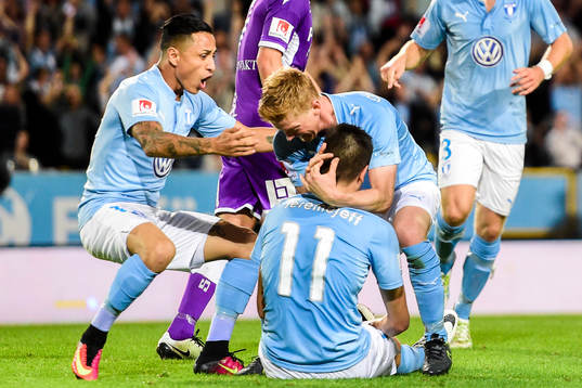 Malmö FFs Yoshimar Yotún, Anders Christiansen och