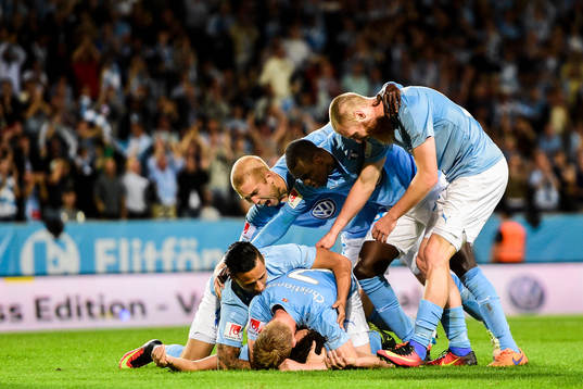 Malmö FFs Yoshimar Yotún, Anton Tinnerholm , Jo Inge