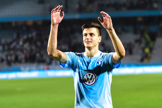 Malmö FFs Alexander Jeremejeff jublar