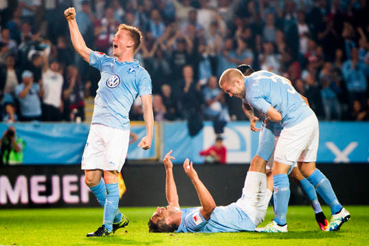 Malmö FFs Anders Christiansen jublar