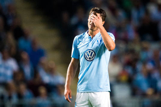 Malmö FFs Markus Rosenberg deppar