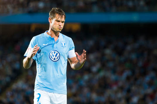 Malmö FFs Markus Rosenberg deppar