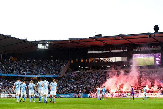 Malmö FFs spelare jublar