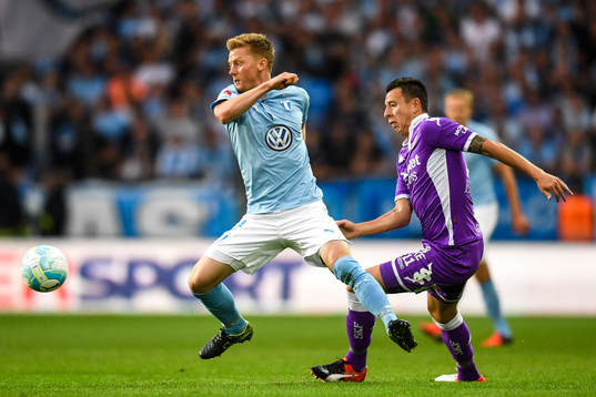 Malmö FFs Anders Christiansen och IFK Göteborgs Martin