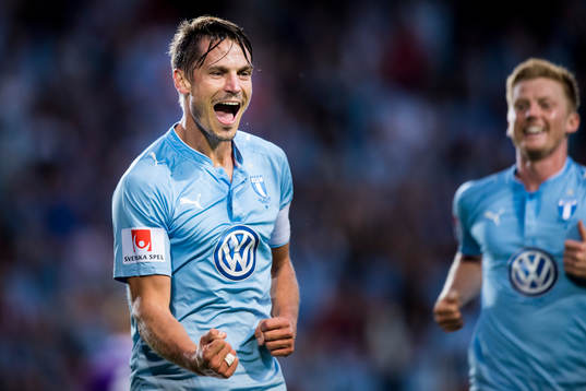 Malmö FFs Markus Rosenberg jublar