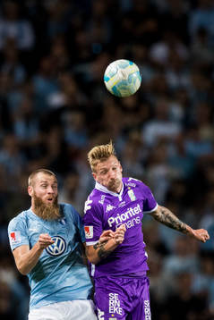 Malmö FFs Jo Inge Berget och IFK Göteborgs Sebastian