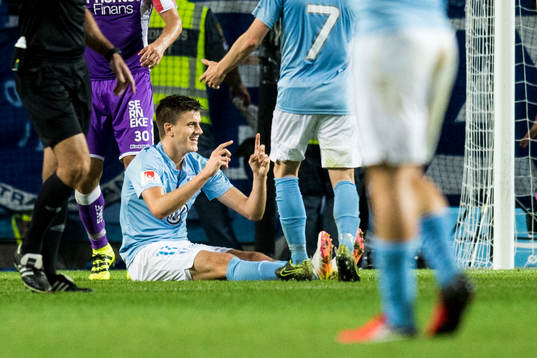 Malmö FFs Alexander Jeremejeff jublar