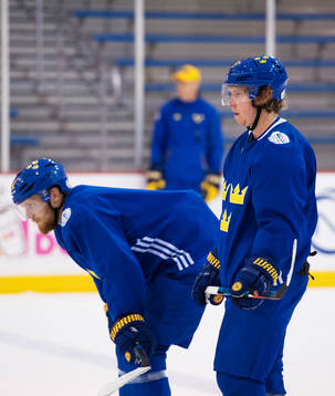 Gabriel Landeskog och Nicklas Bäckström