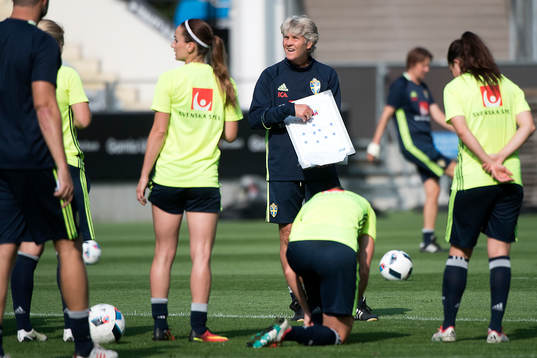 Sveriges förbundskapten Pia Sundhage