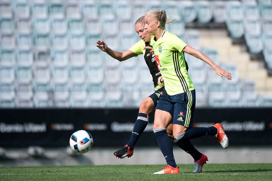 Sveriges Jonna Andersson och Sofia Jackobsson
