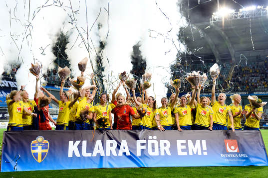 Spelarna jublar