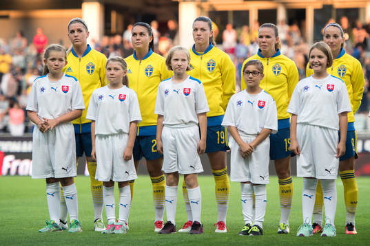 Sveriges Olivia Schough, Emilia Appelqvist, Pauline