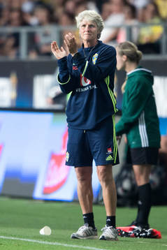 Sveriges förbundskapten Pia Sundhage