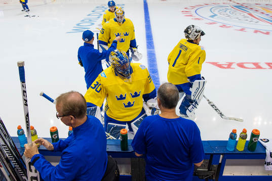 Målvakterna Jacob Markström, Henrik Lundqvist och Jhonas