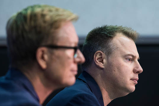 General manager Tommy Boustedt och förbundskapten Rikard