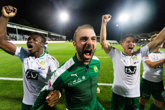 Hammarbys Kennedy Bakircioglu jublar