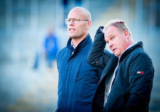 Sundsvalls tränare Joel Cedergren och tränare Roger