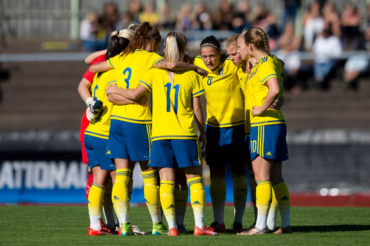 Sverige samlade innan U20 landskampen i fotboll mellan