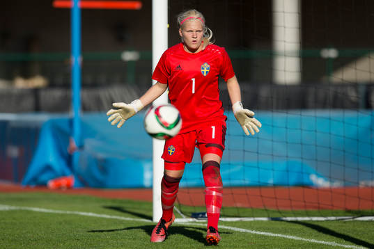 Sveriges målvakt Emma Holmgren