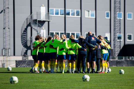 Sverige samlade innan U20 landskampen i fotboll mellan