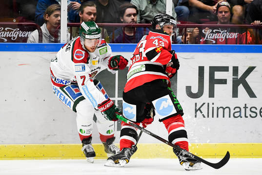 Frölundas Henrik Tömmernes och Malmö Redhawks Nichlas