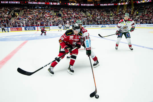 Malmö Redhawks Kim Rosdahl och Frölundas John Nyberg