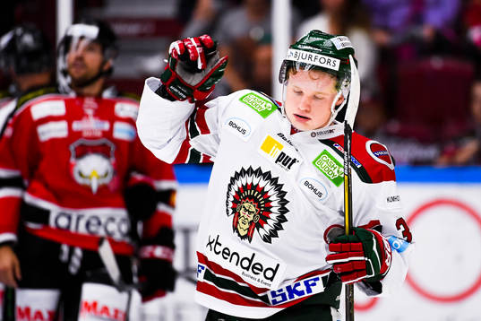 Frölundas Carl Grundström deppar