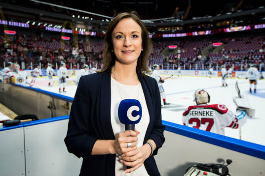 Cmores kommentator Lena Sundqvist