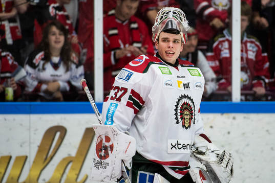 Frölundas målvakt Johan Gustafsson