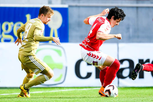 Kalmars Marko Biskupovic och Östersunds Dennis Widgren