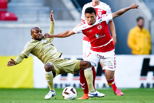 Kalmars Ismael Silva Lima och Östersunds Fouad Bachirou