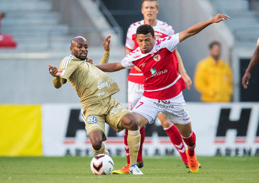 Kalmars Ismael Silva Lima och Östersunds Fouad Bachirou