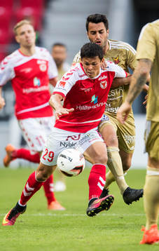 Kalmars Romário Pereira Sipião och Östersunds Brwa Nouri