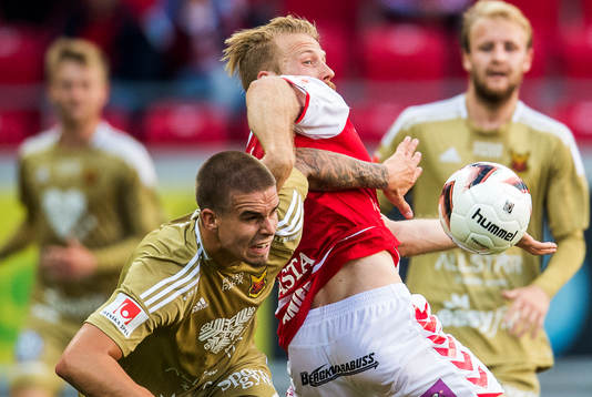 Kalmars Henri Anier och Östersunds Douglas Bergqvist