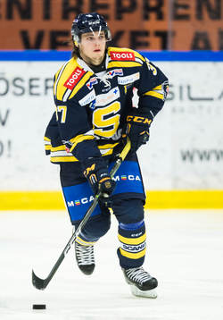 Södertäljes Marcus Bohman i aktion