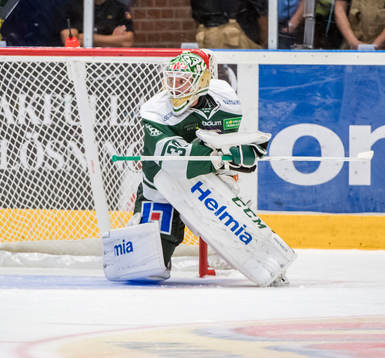 Färjestads målvakt Lars Haugen
