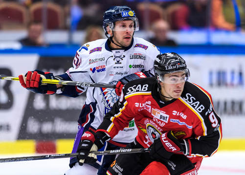 Linköpings Niclas Bergfors och Luleås Johan Forsberg