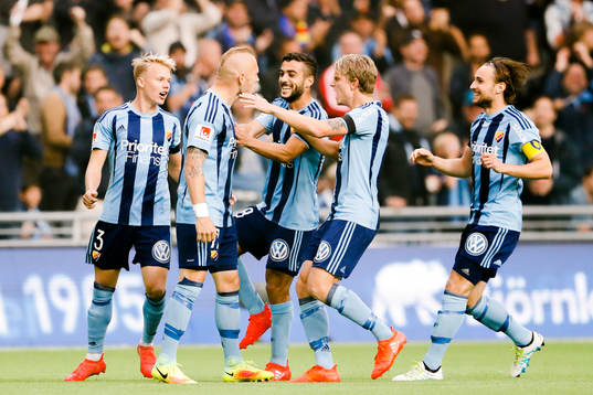 Djurgårdens Magnus Eriksson, Elliot Käck , Othman El