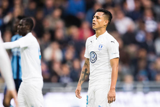 Malmö FFs Yoshimar Yotún ser deppig ut